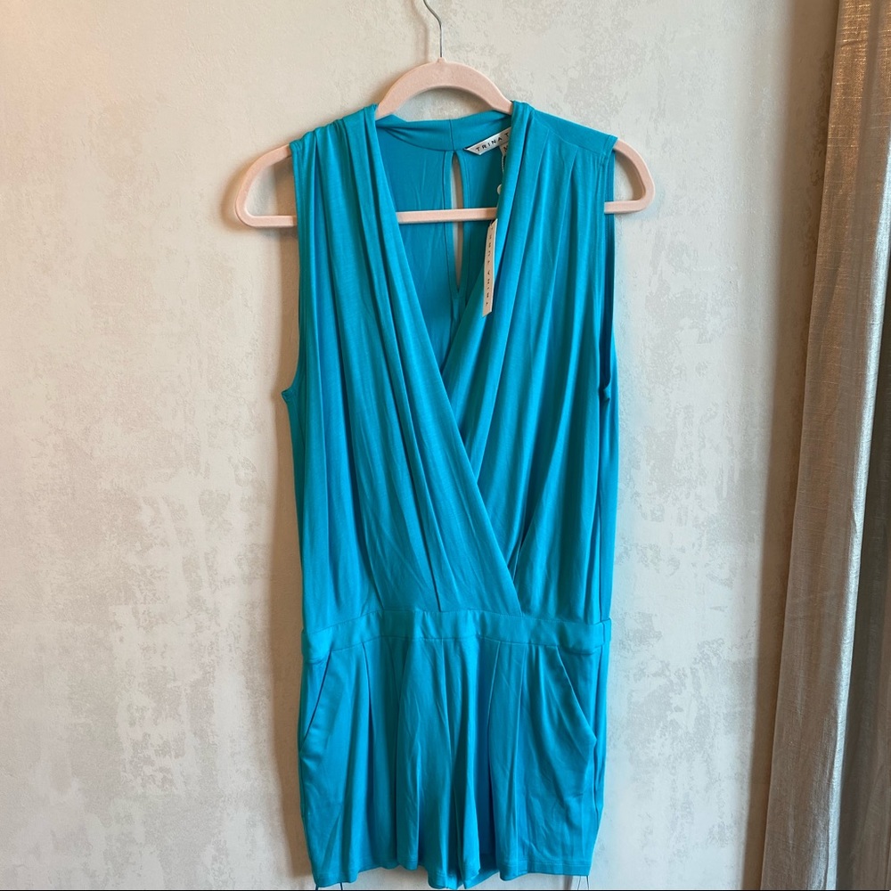 BRAND NEW WITH TAGS TrinaTruk Turquoise Super soft romper